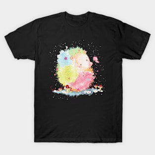 Rainbow hedgehog in watercolor T-Shirt